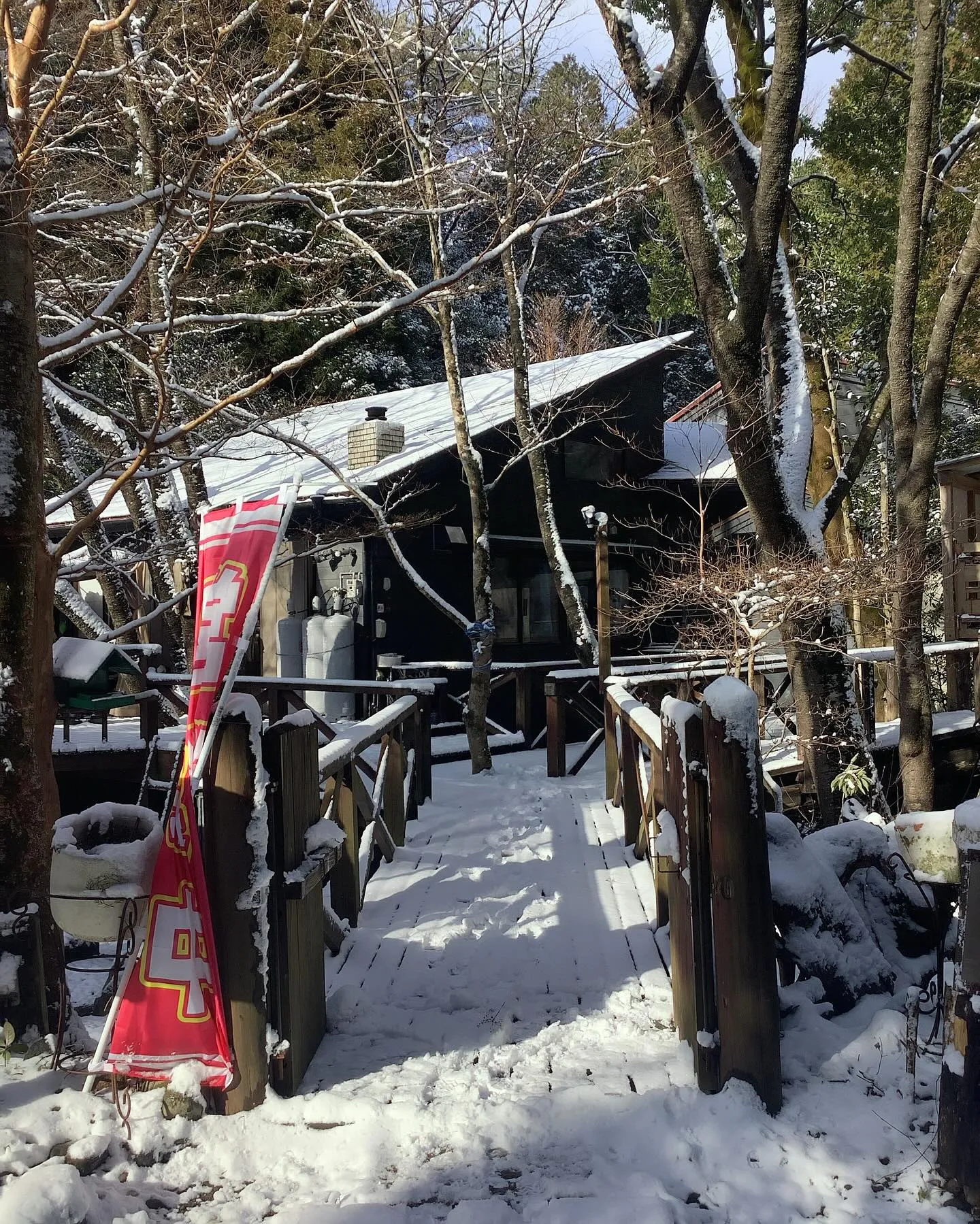 今年2回目の積雪です、外は本当に寒い。